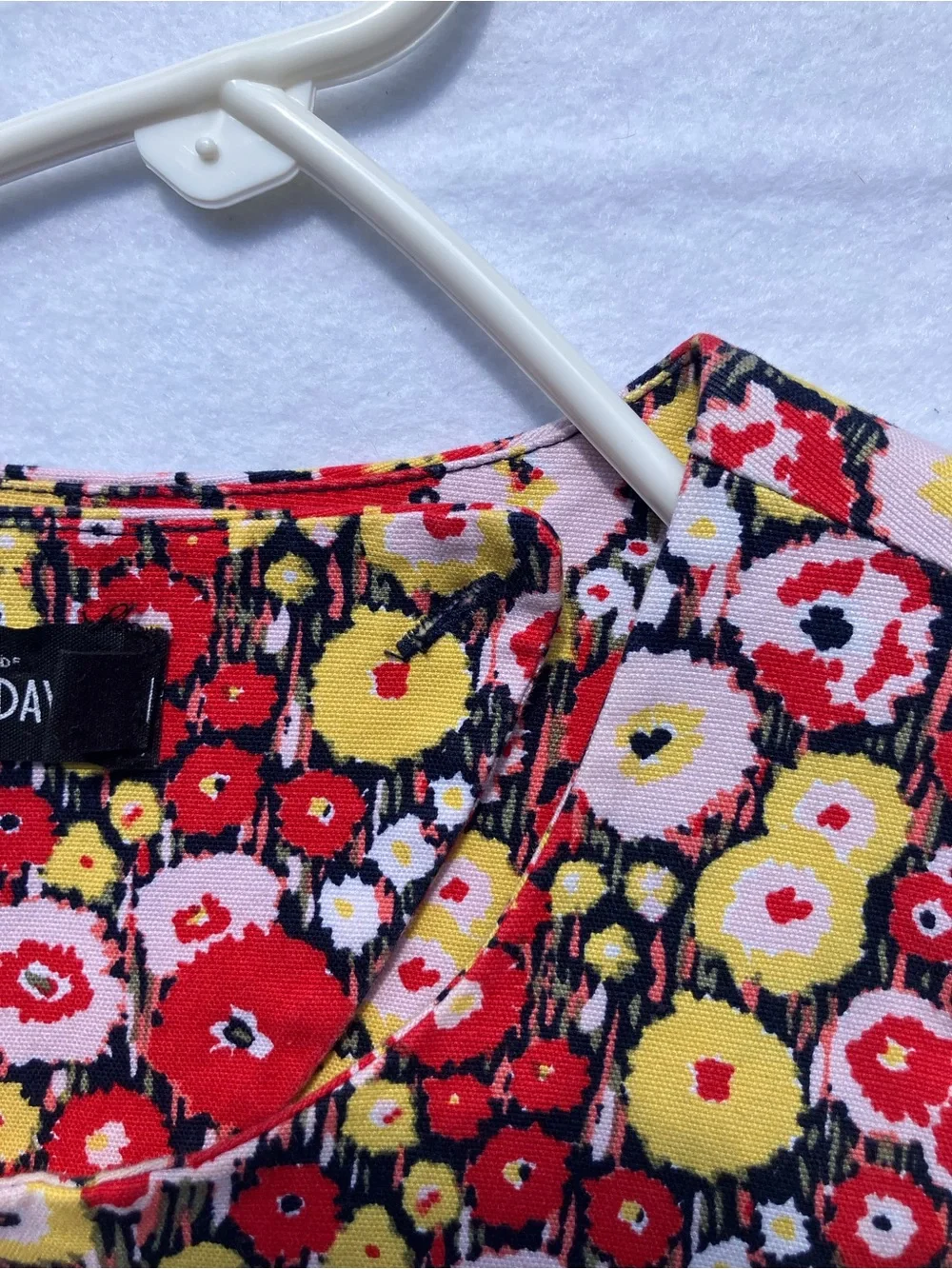 kate spade Saturday Red, Yellow & Black Floral Shift Dress